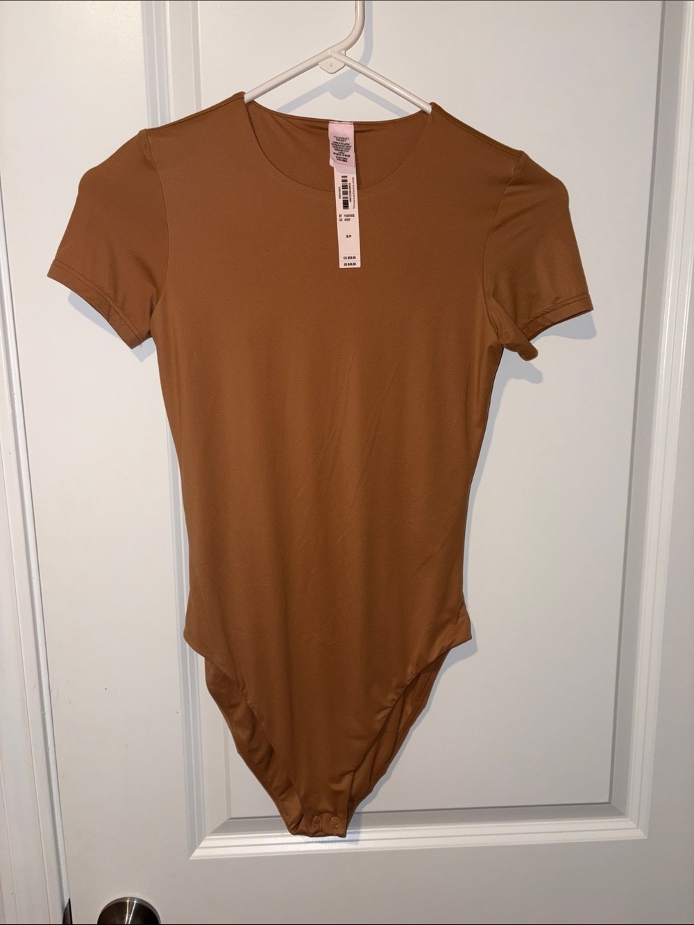 Victoria's Secret Short-Sleeve Bodysuit in Toffee